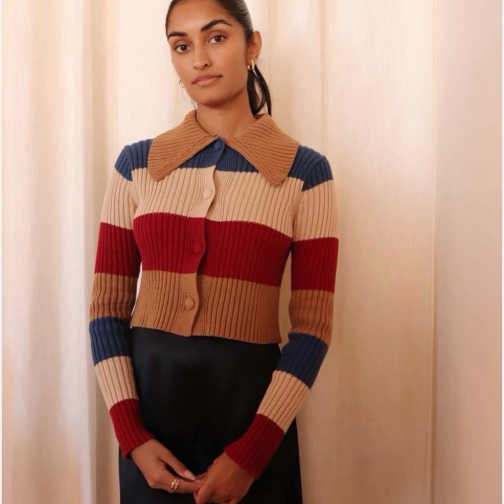 Striped Ribbed Women's Sweater